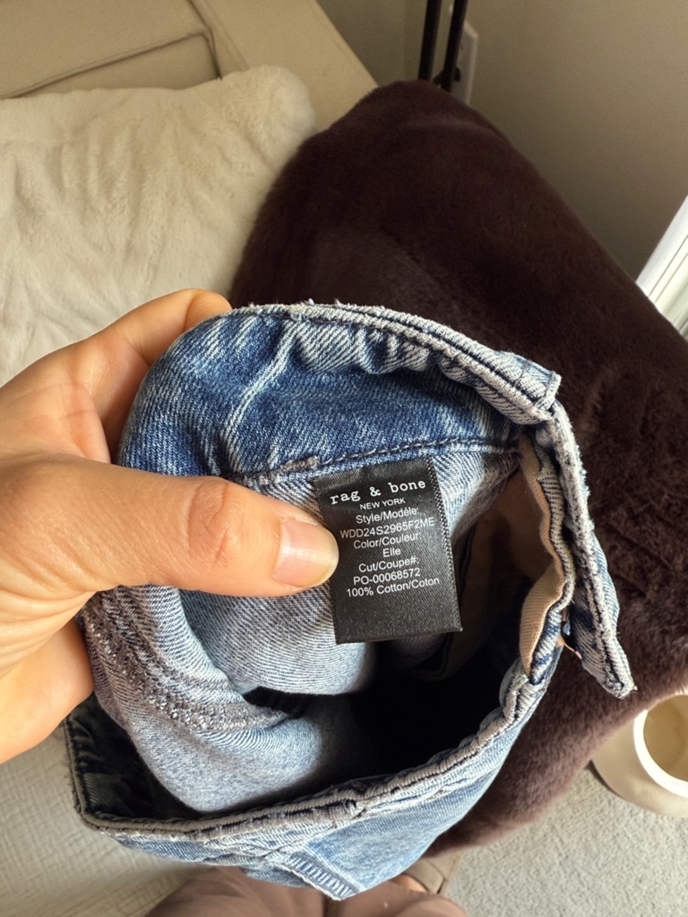 rag & bone Leyton Straight Leg Jeans relaxed fit denim - Picture 11 of 11